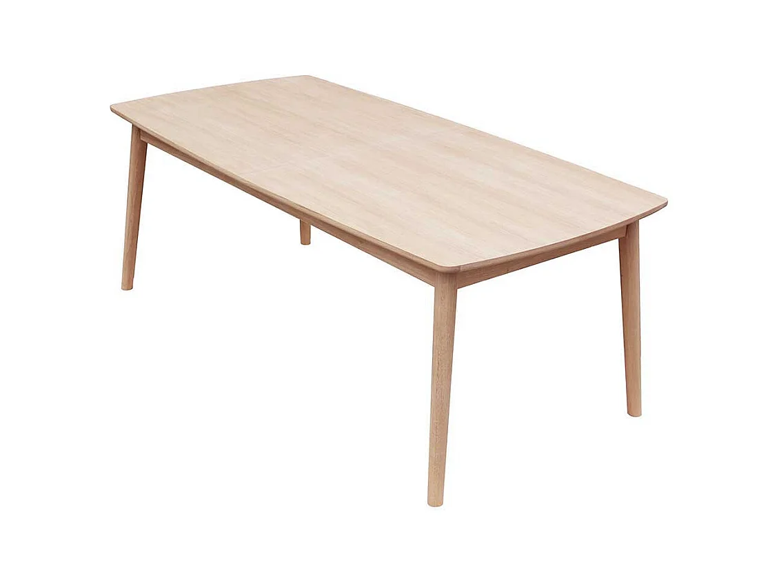 Küchen Tisch im Retrostil in Eiche Bianco