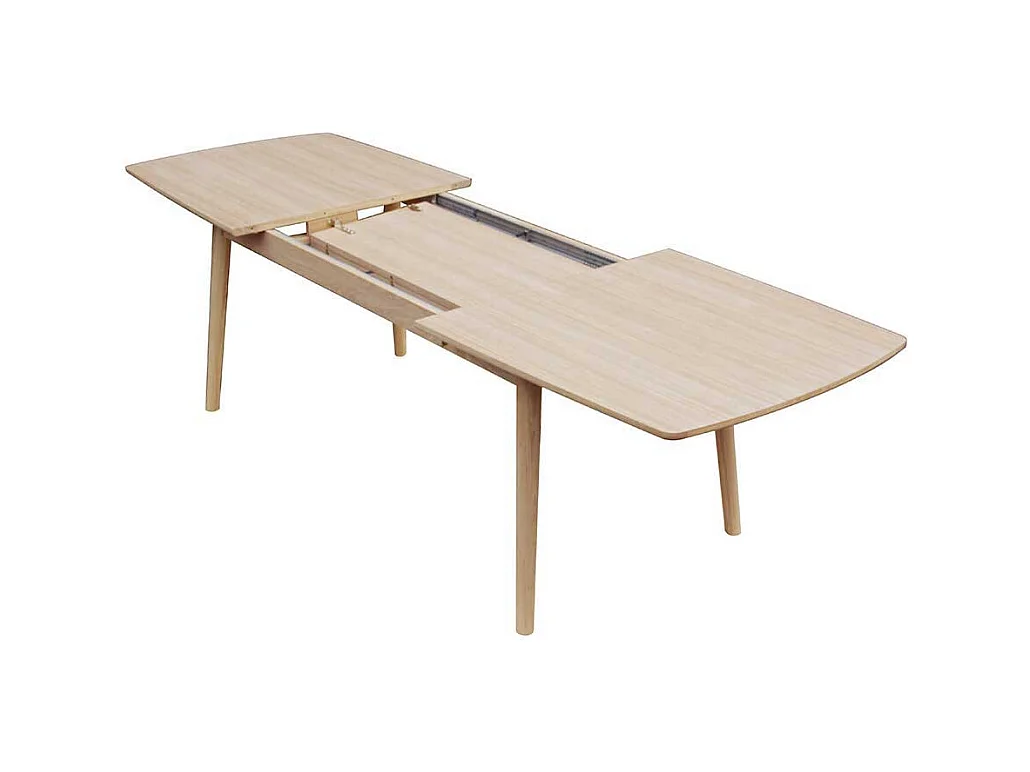 Küchen Tisch im Retrostil in Eiche Bianco