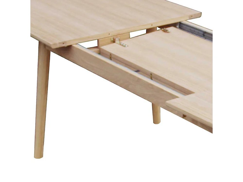 Küchen Tisch im Retrostil in Eiche Bianco