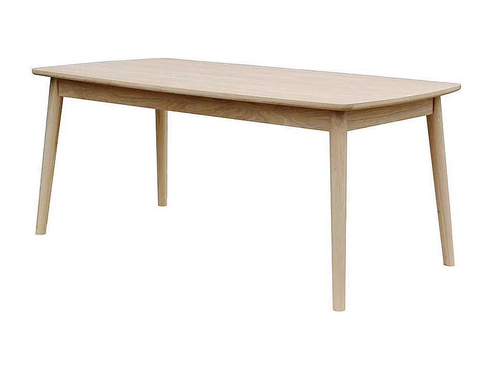 Küchen Tisch im Retrostil in Eiche Bianco