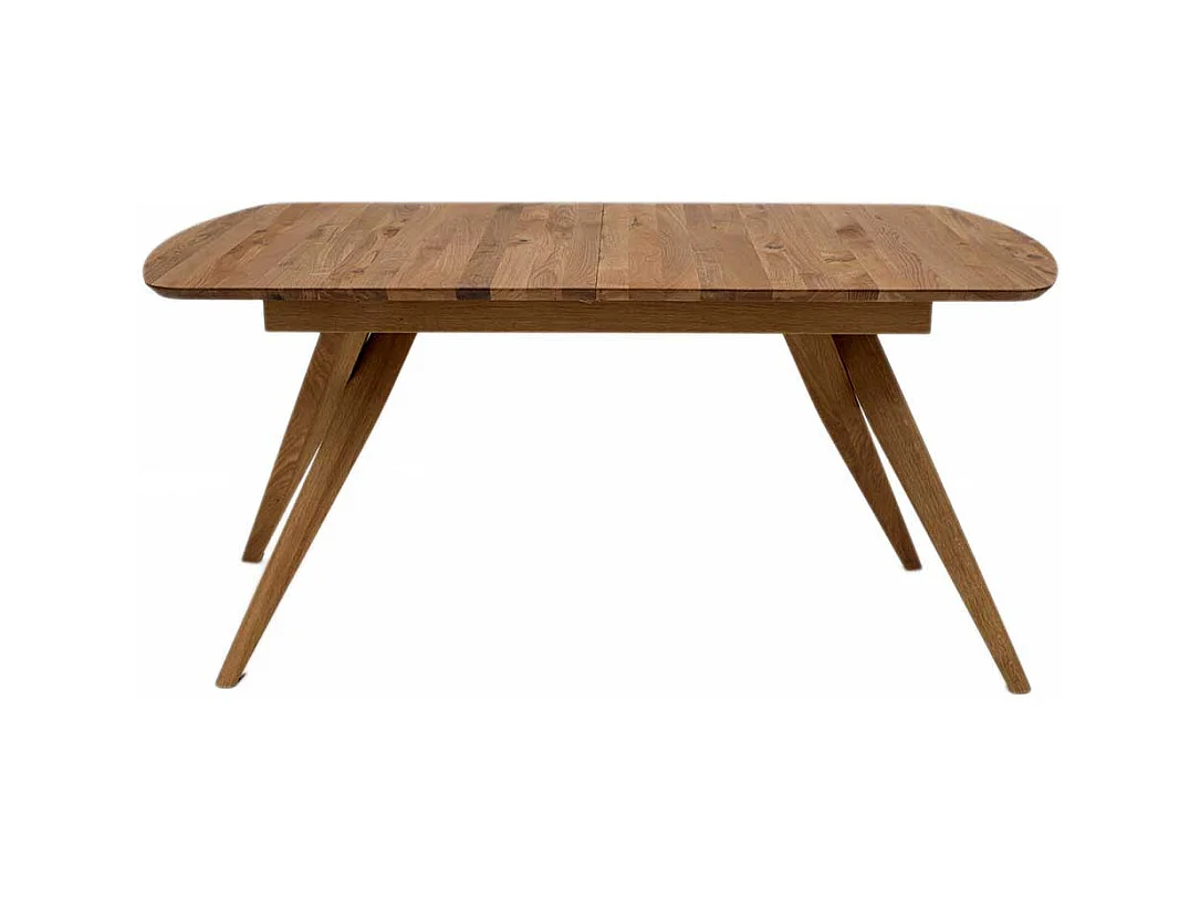 Eiche Massivholztisch in modernem Design einer Einlegeplatte