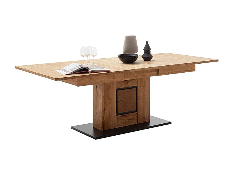 Esszimmertisch Ausziehtisch teilmassiv in modernem Design