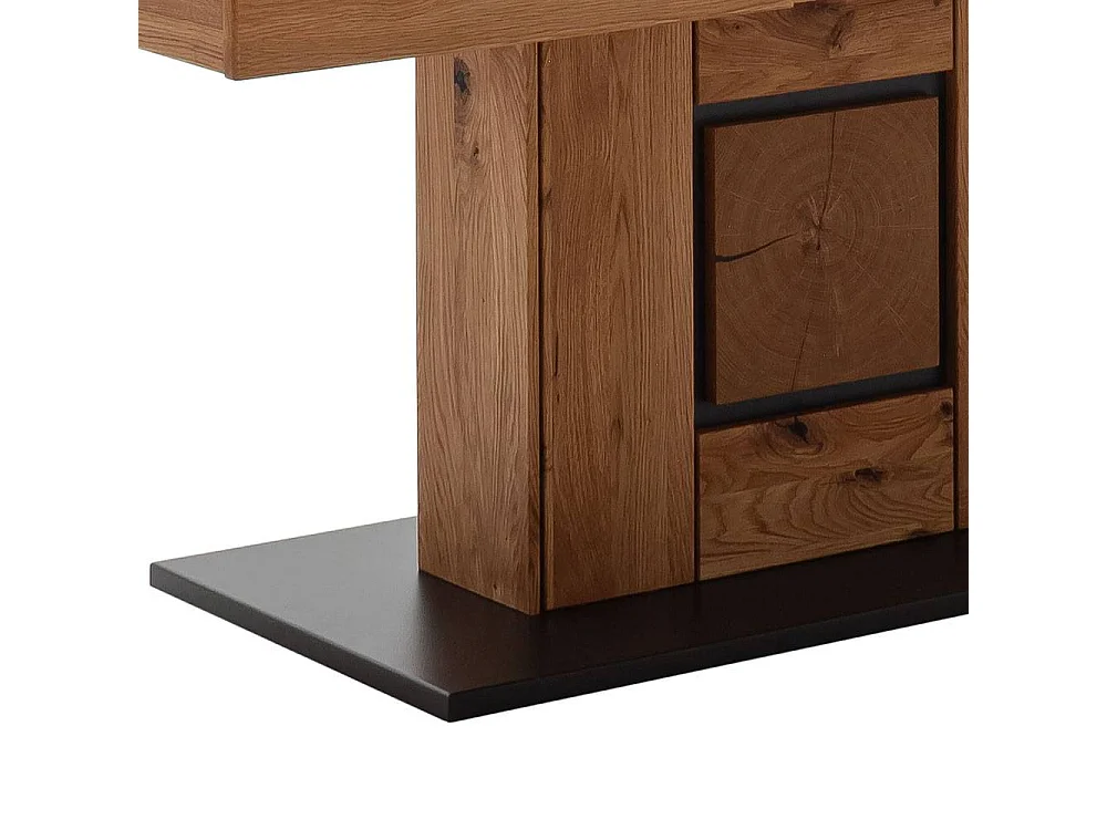 Esszimmertisch Ausziehtisch teilmassiv in modernem Design