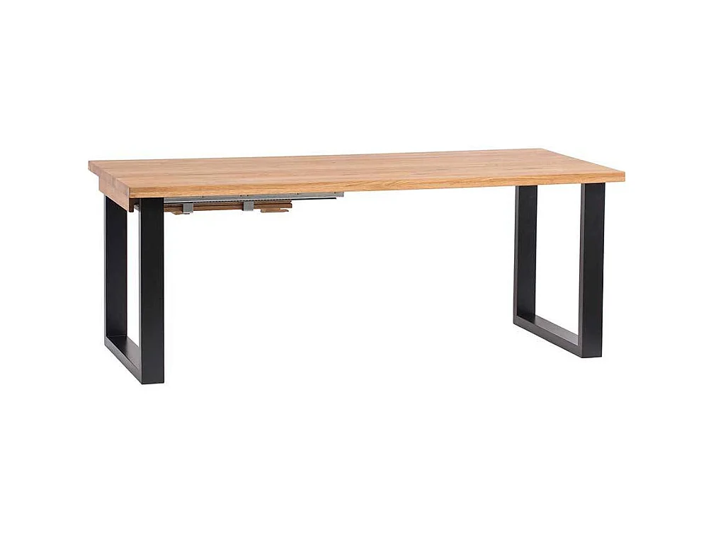 Massivholztisch mit Bügelgestell Industry und Loft Stil