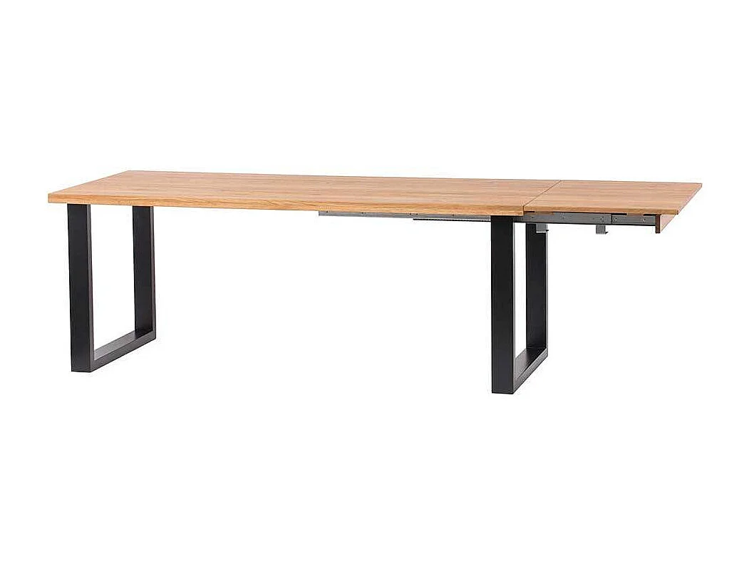 Massivholztisch mit Bügelgestell Industry und Loft Stil