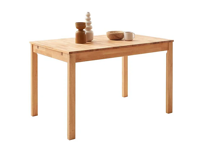 Esstisch Tisch Massivholz in Kernbuchefarben mit Massivholzplatte