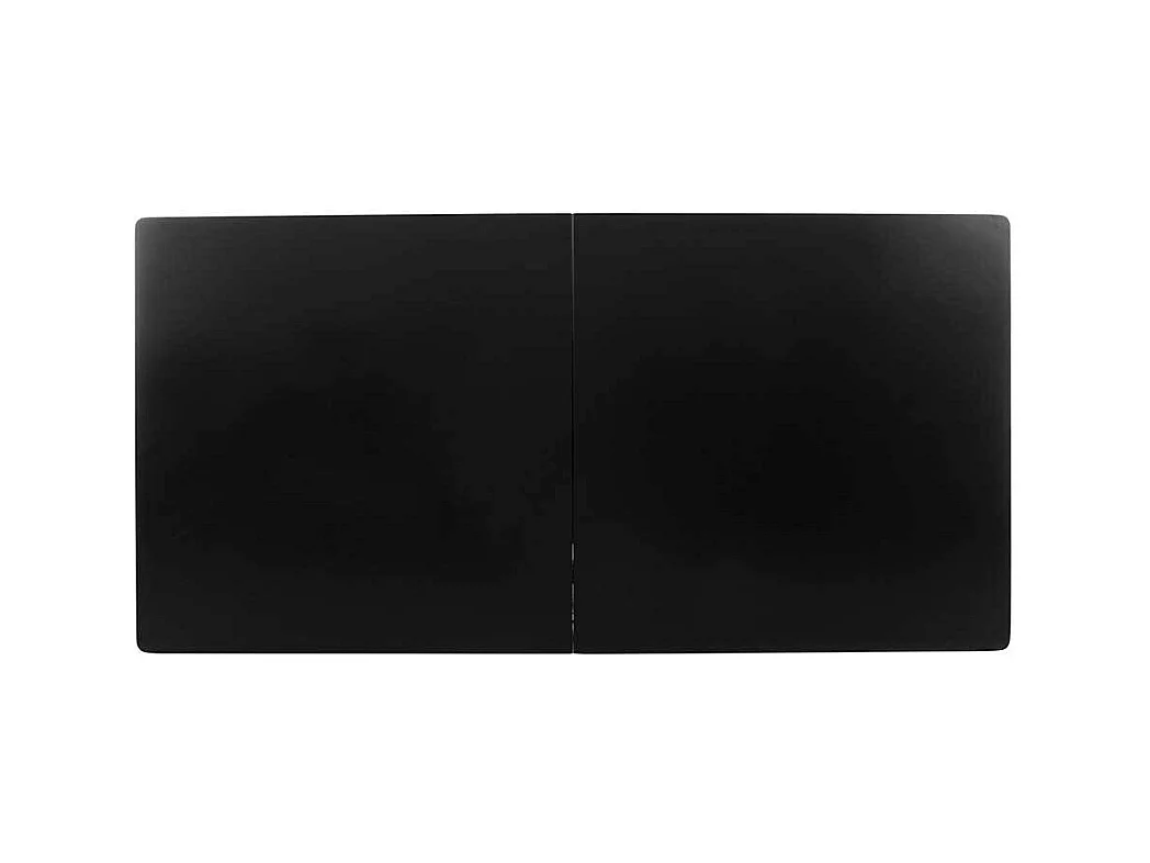 Esszimmertisch in Schwarz 40 cm Kulissenauszug