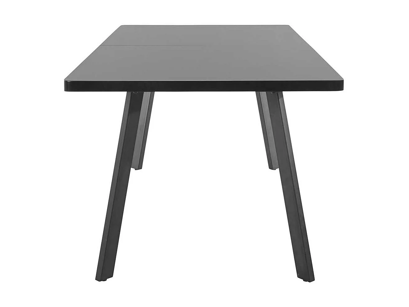 Esszimmertisch in Schwarz 40 cm Kulissenauszug