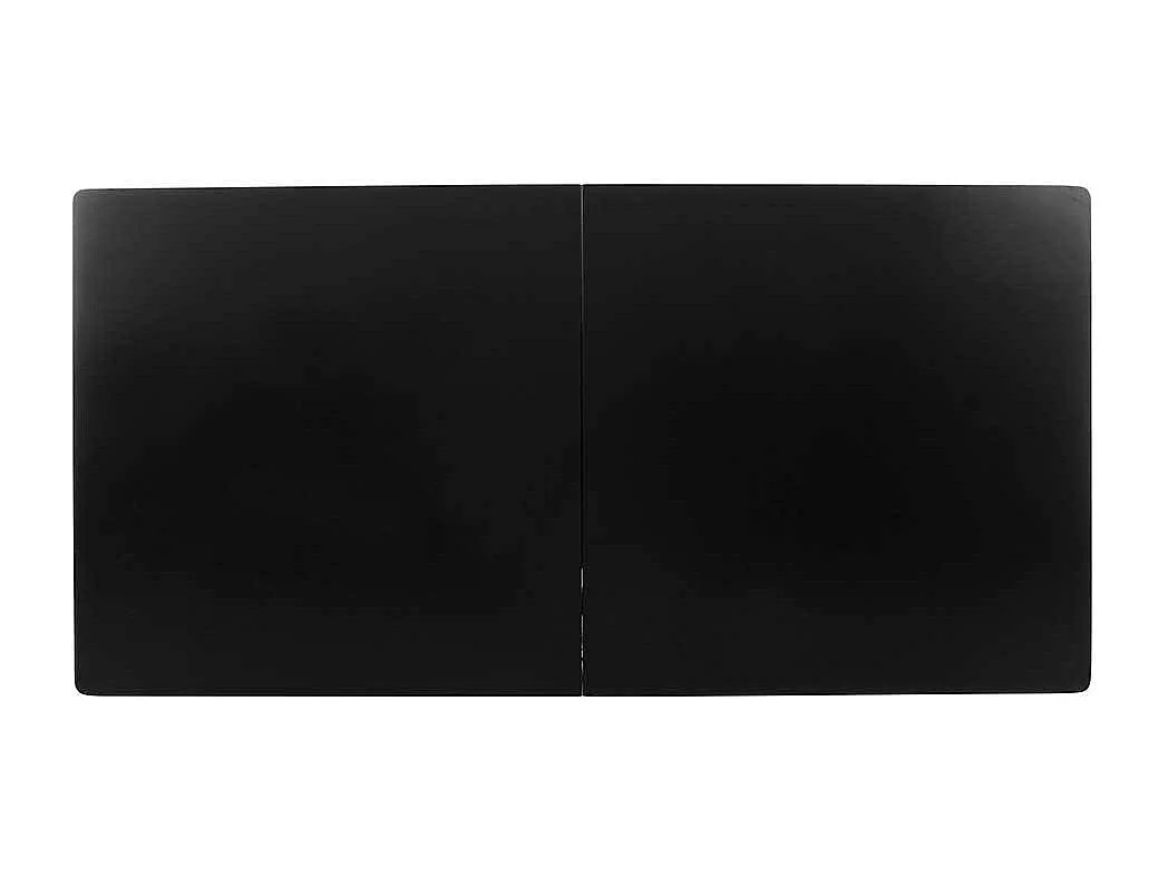 Esszimmertisch in Schwarz 40 cm Kulissenauszug