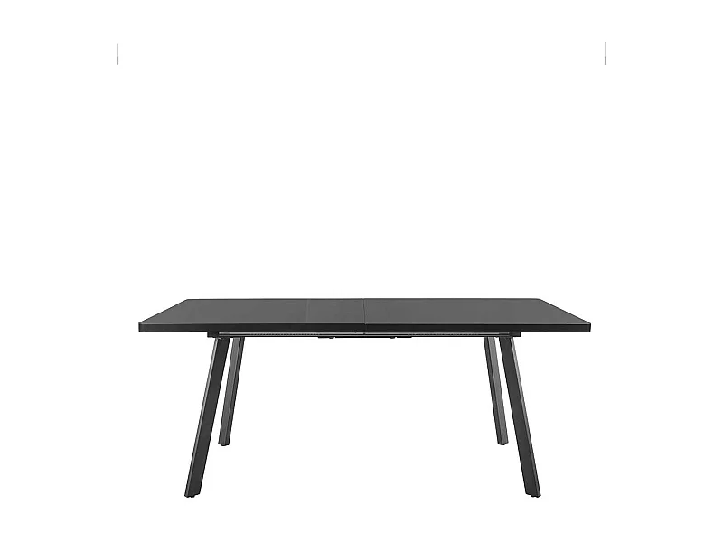 Esszimmertisch in Schwarz 40 cm Kulissenauszug