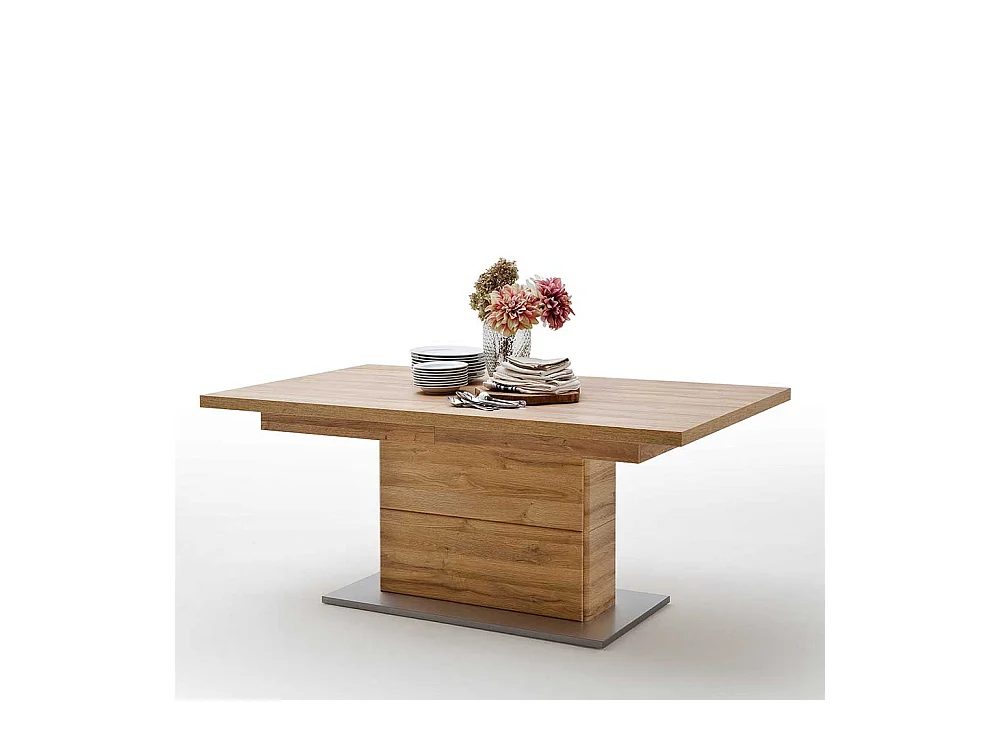 Esszimmertisch in Wildeichefarben Kulissenauszug