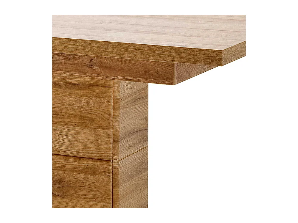 Esszimmertisch in Wildeichefarben Kulissenauszug