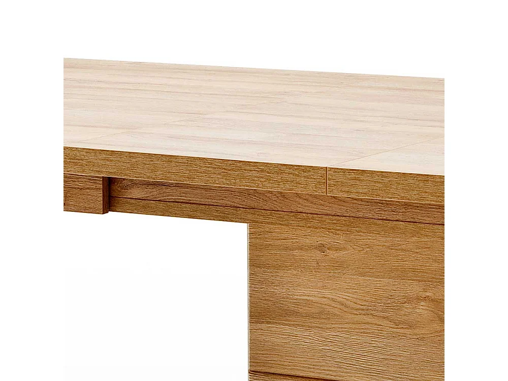 Esszimmertisch in Wildeichefarben Kulissenauszug