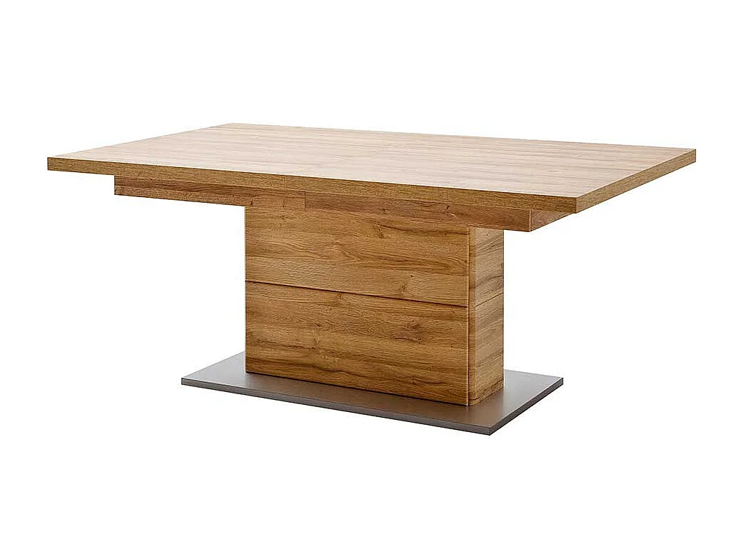 Esszimmertisch in Wildeichefarben Kulissenauszug