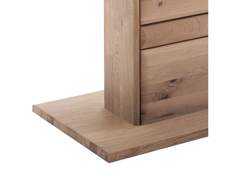 Esstisch Massivholztisch mit Wangen Gestell und Kulissenauszug