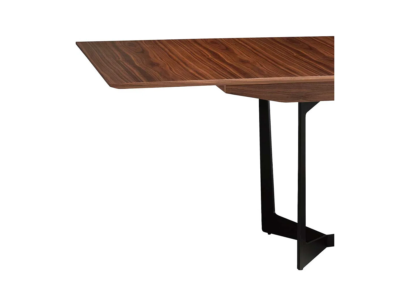 Küchentisch in Walnussfarben Mittelauszug