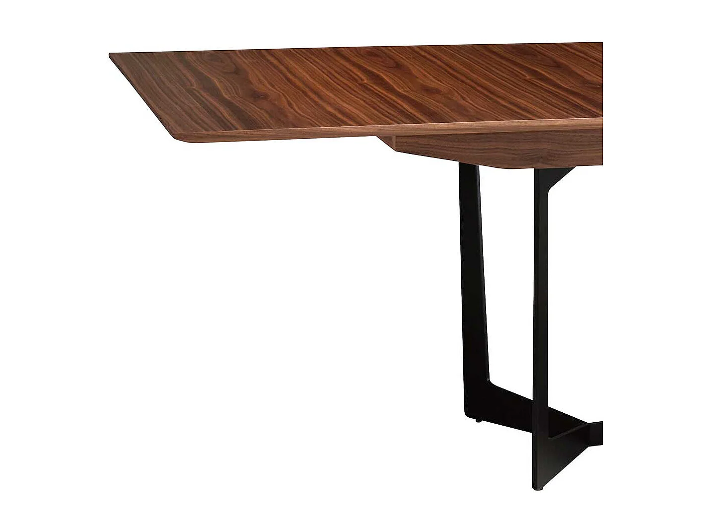 Küchentisch in Walnussfarben Mittelauszug