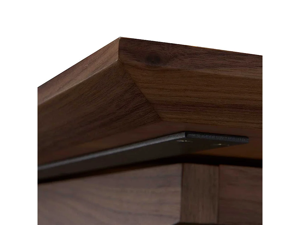 Küchentisch in Walnussfarben Mittelauszug