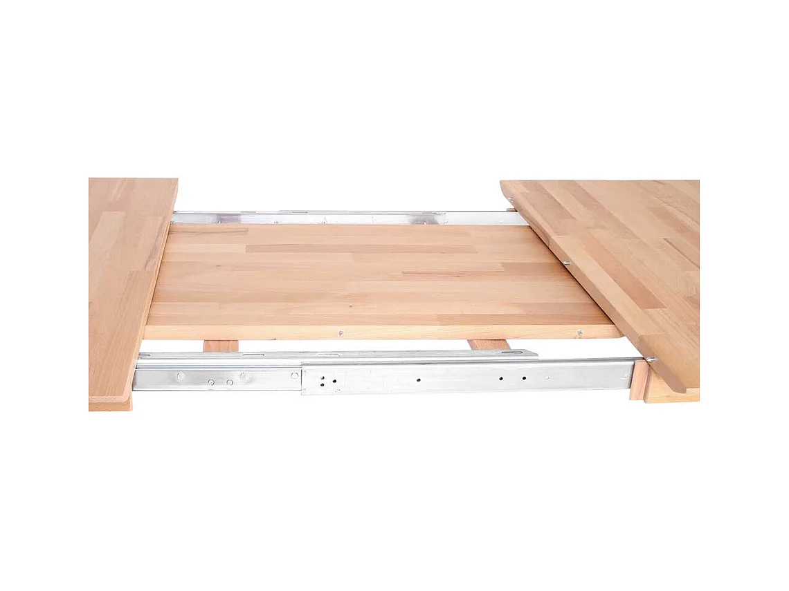 Esszimmertisch aus Kernbuche Massivholz mit Auszug