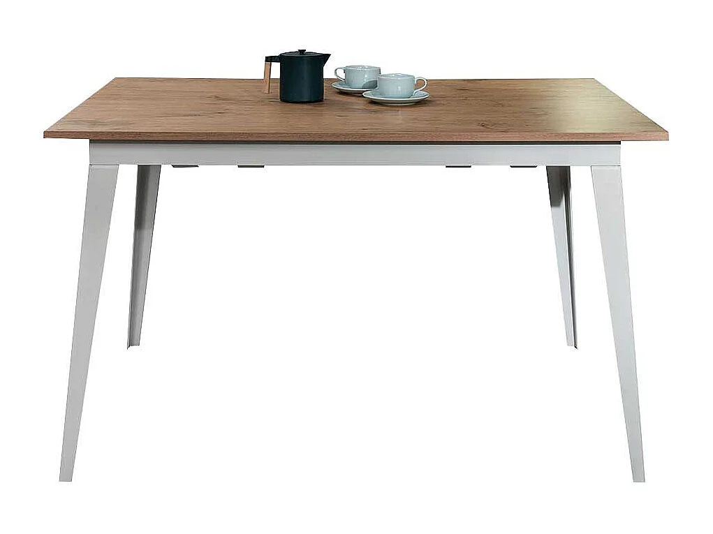 Küchen Tisch in Eichefarben Weiß