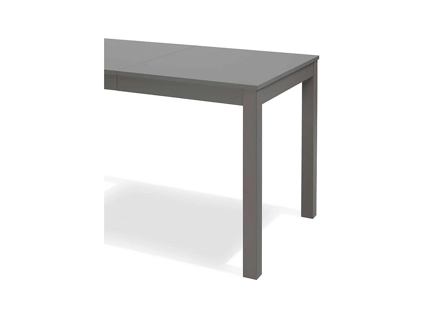 Esszimmertisch in Grau Holzbeinen aus Buche