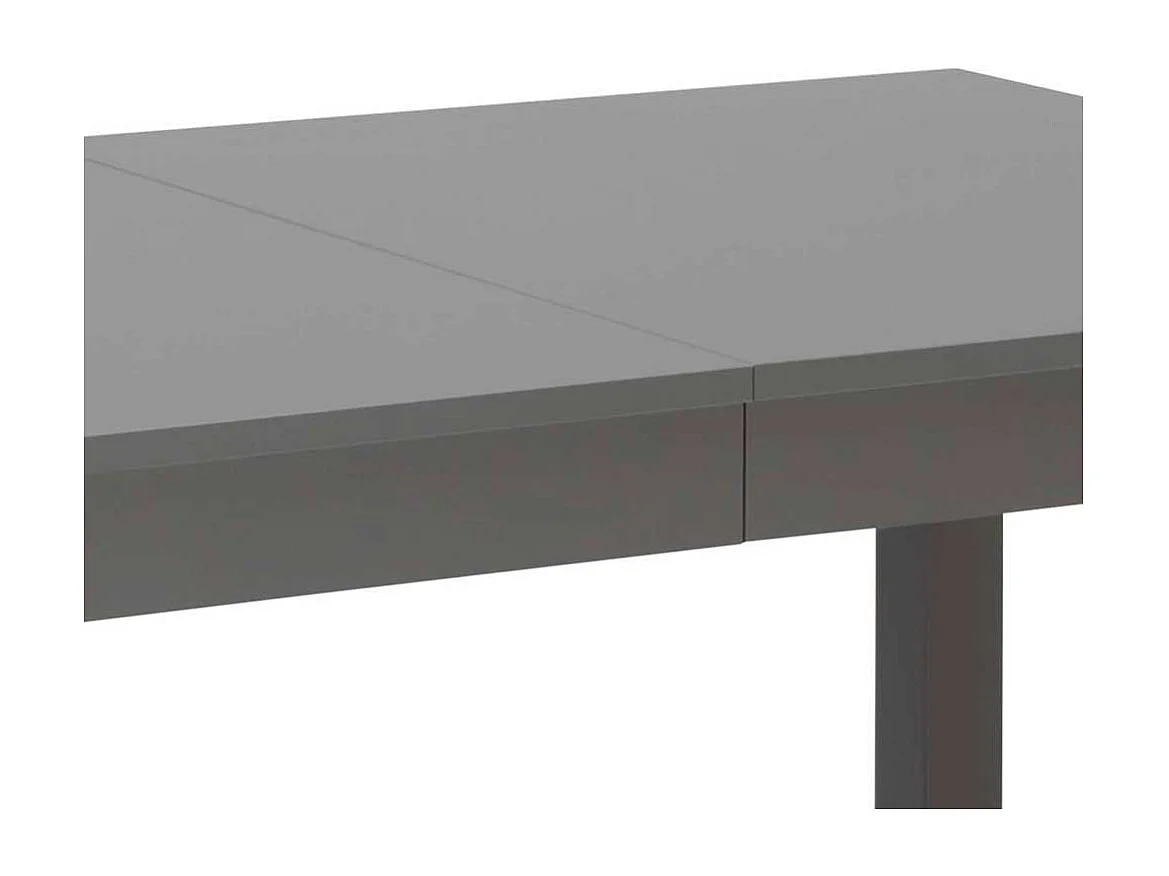 Esszimmertisch in Grau Holzbeinen aus Buche