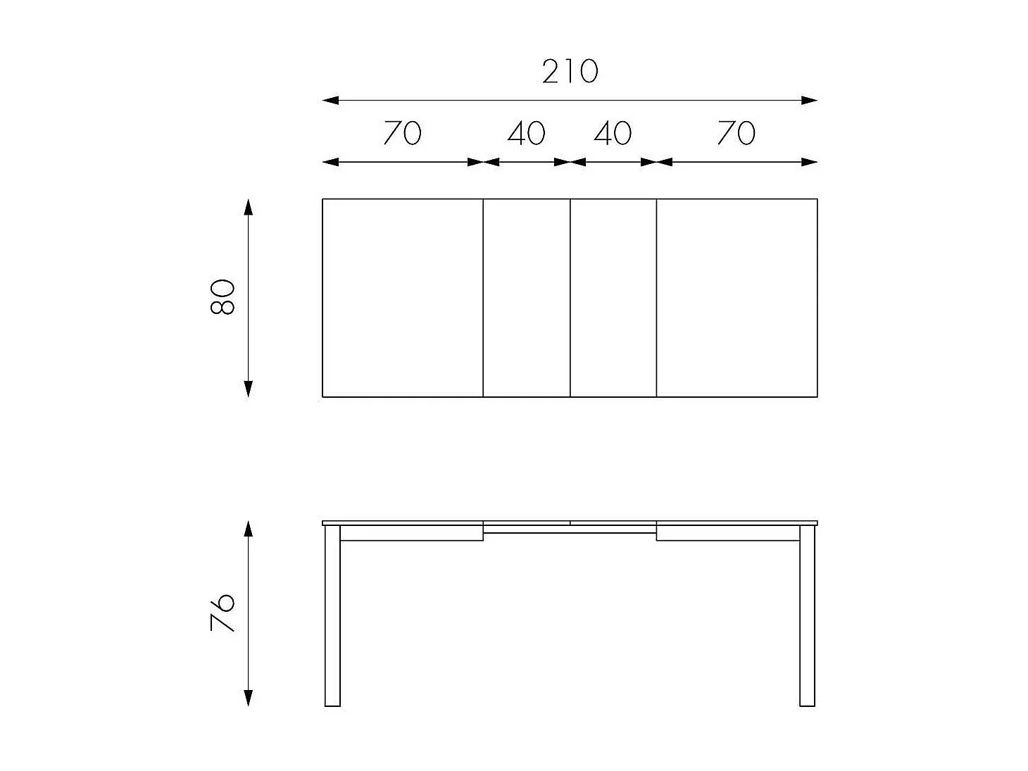 Esszimmertisch in Grau Holzbeinen aus Buche