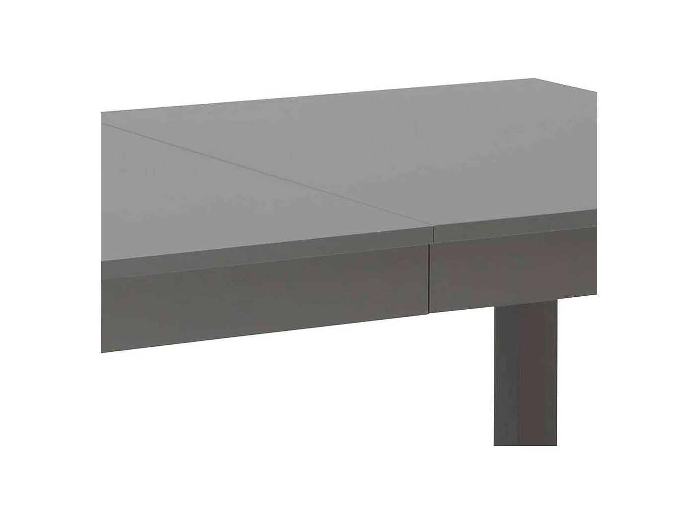 Esszimmertisch in Grau Holzbeinen aus Buche