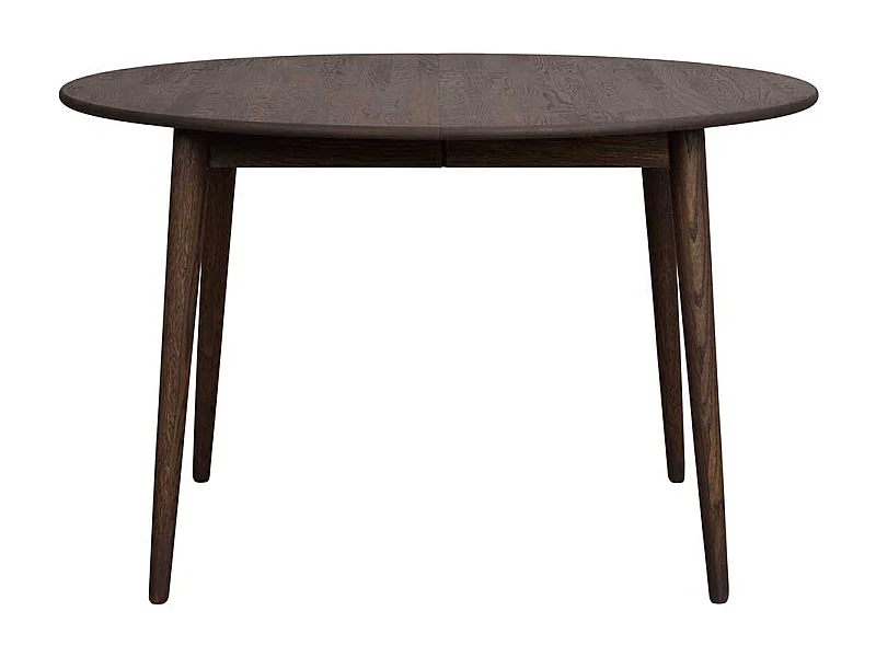 Dunkelbrauner Esstisch aus Eiche Massivholz Skandi Design