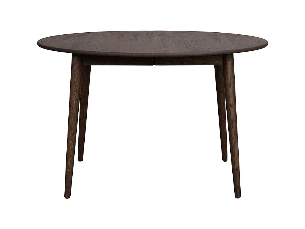 Dunkelbrauner Esstisch aus Eiche Massivholz Skandi Design