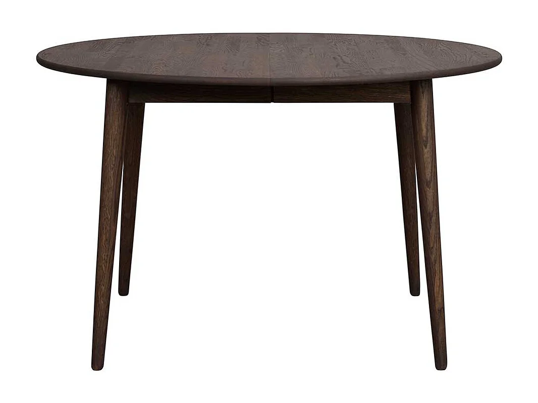 Dunkelbrauner Esstisch aus Eiche Massivholz Skandi Design