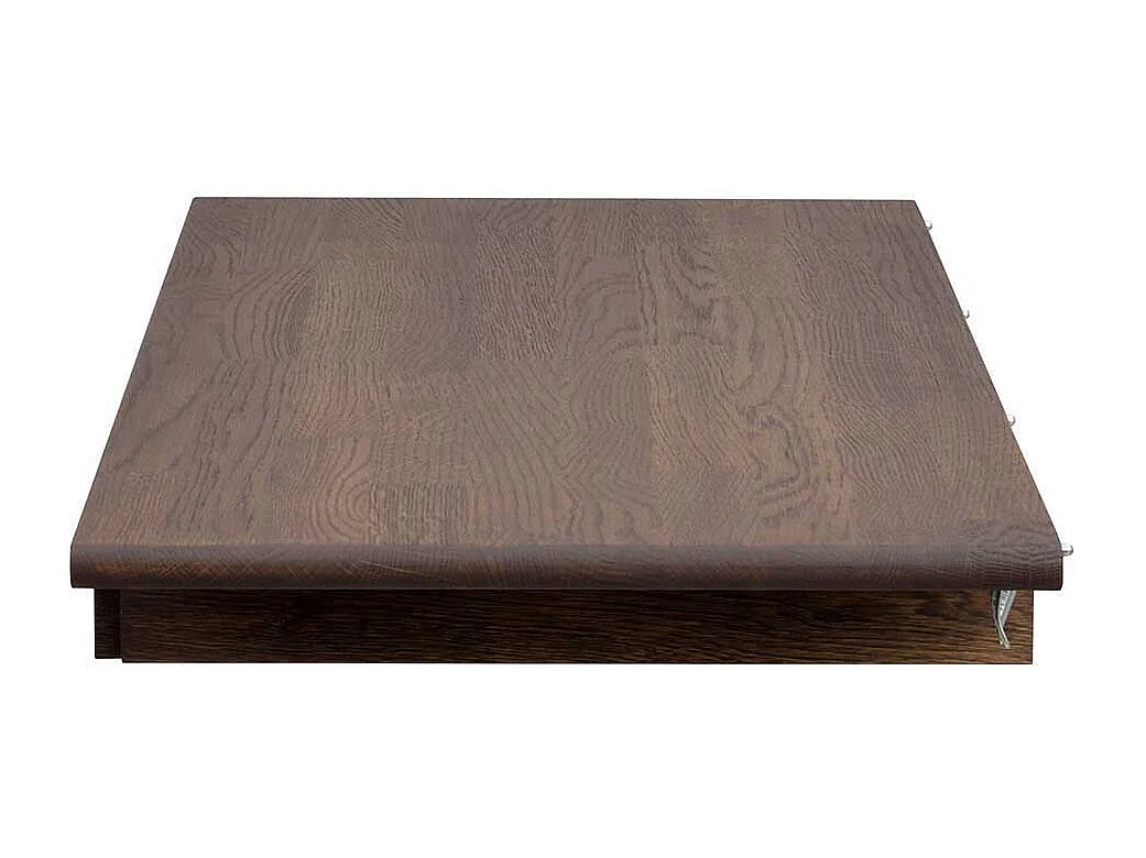 Dunkelbrauner Esstisch aus Eiche Massivholz Skandi Design