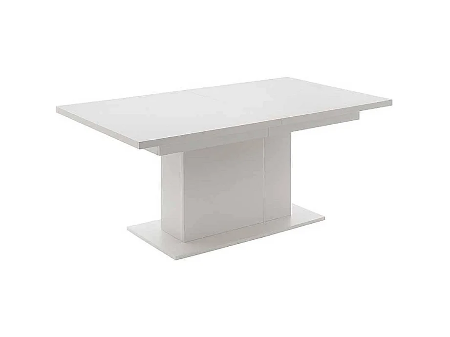 Ausziehtisch lichtgrau modern 77 cm hoch Kulissenauszug