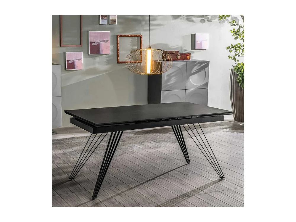 Hochwertiger Ausziehtisch mit Keramikplatte maximal 240 cm breit