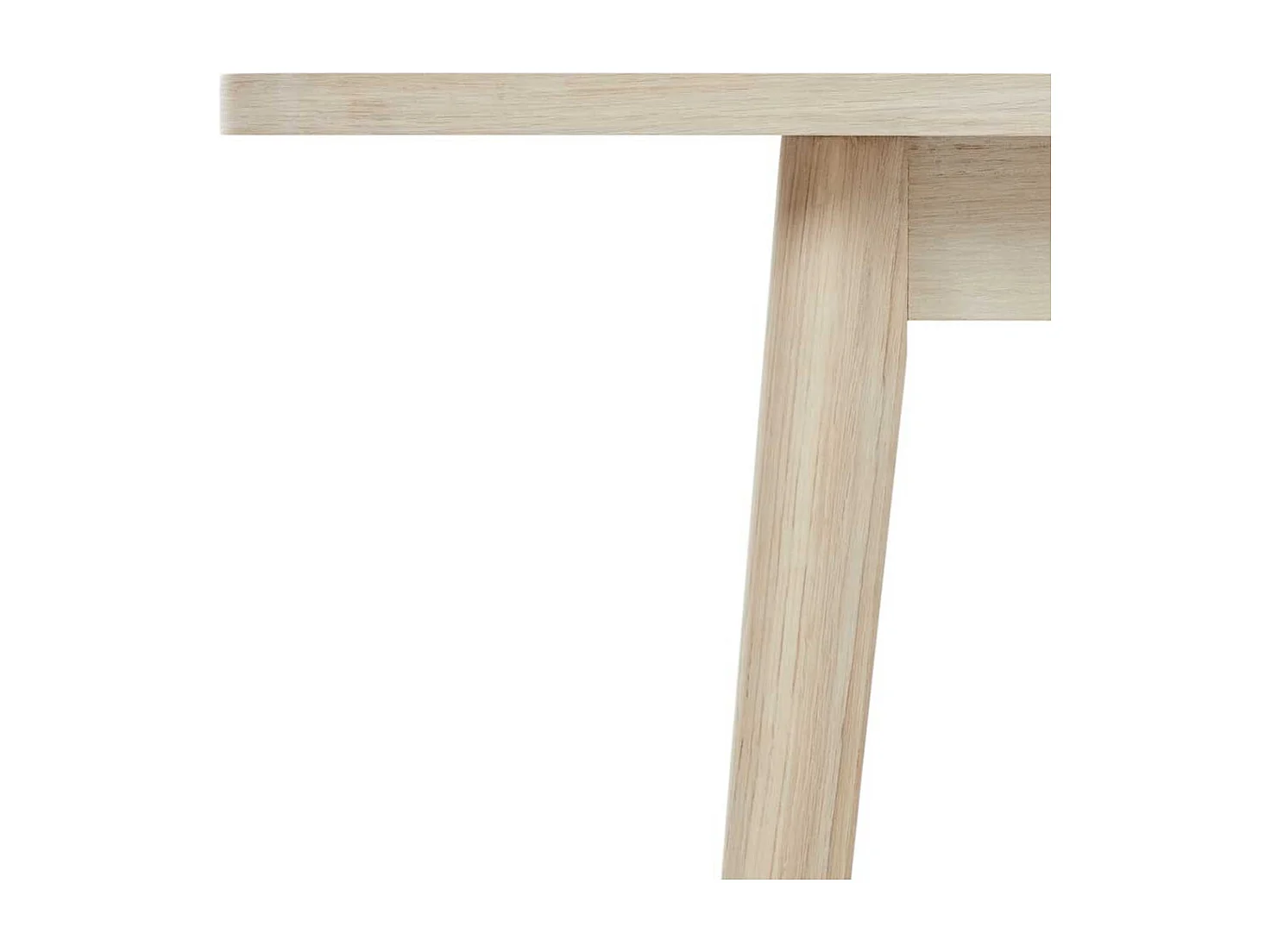 Esstisch Ausziehtisch in Eiche weiß mit Kulissenauszug