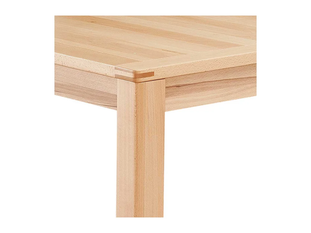 Esstisch mit Auszug in Kernbuchefarben einer Einlegeplatte