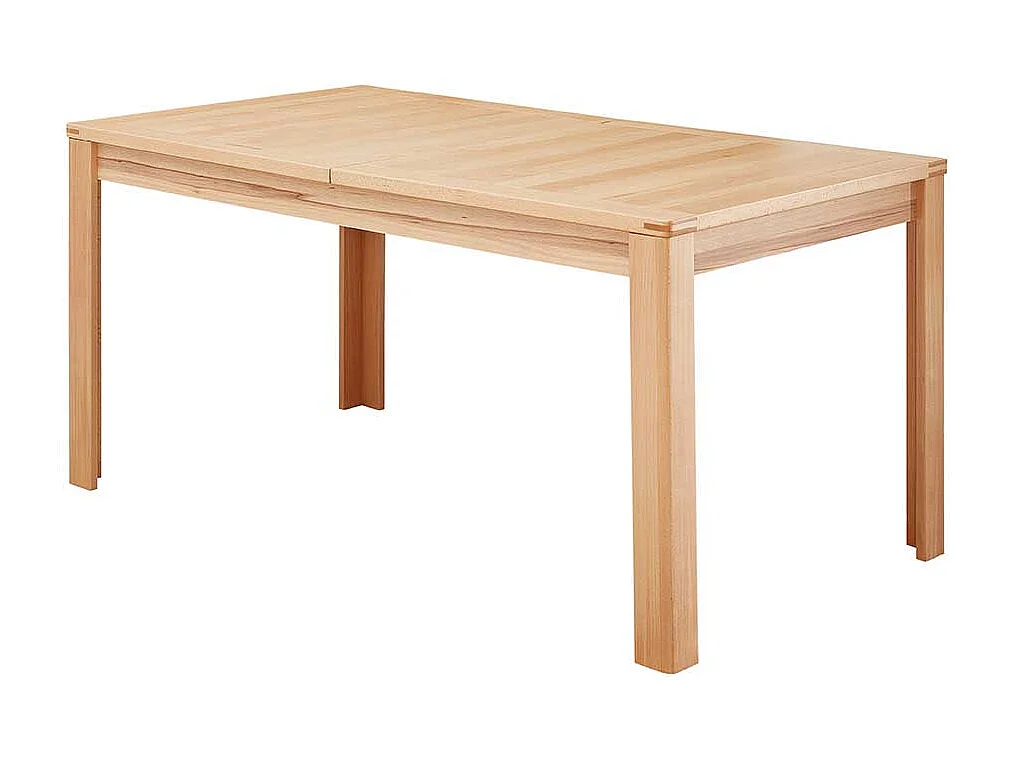 Esstisch mit Auszug in Kernbuchefarben einer Einlegeplatte