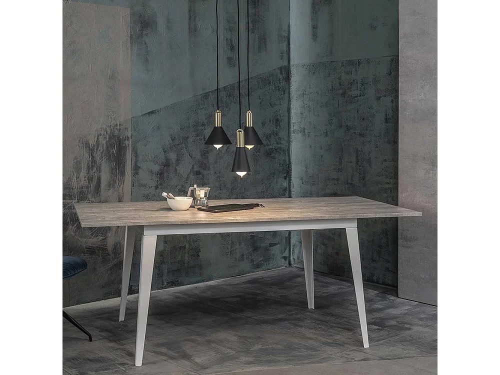 Tisch Esszimmer mit Top Kulissenauszug Vierfußgestell