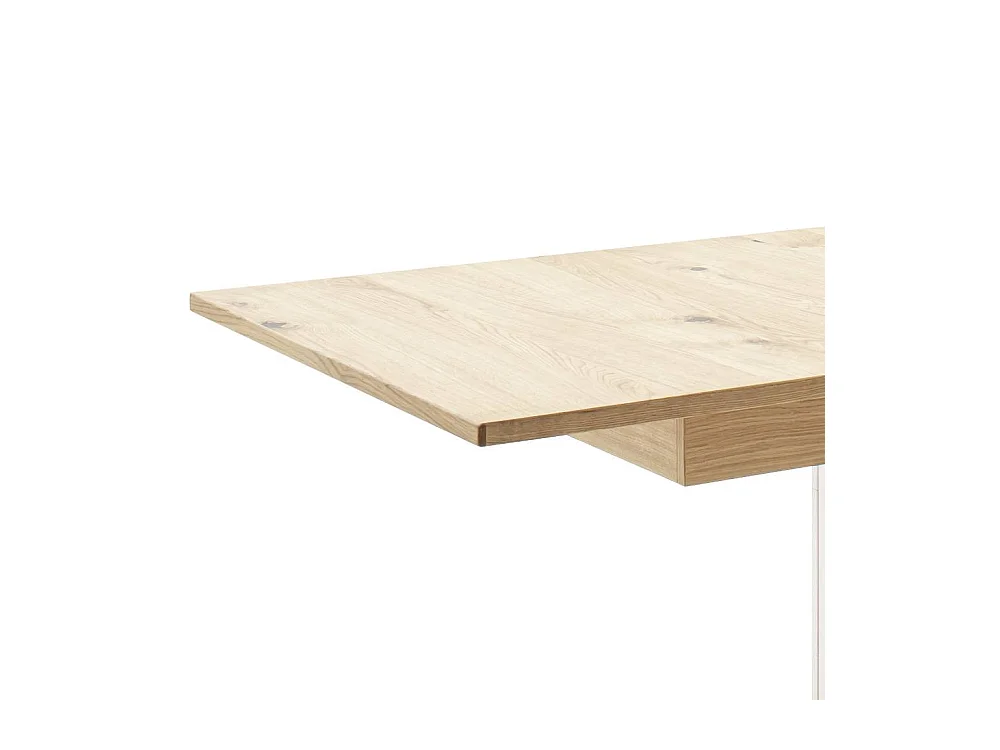 Esstisch Esszimmertisch in Soft White und Wildeichefarben