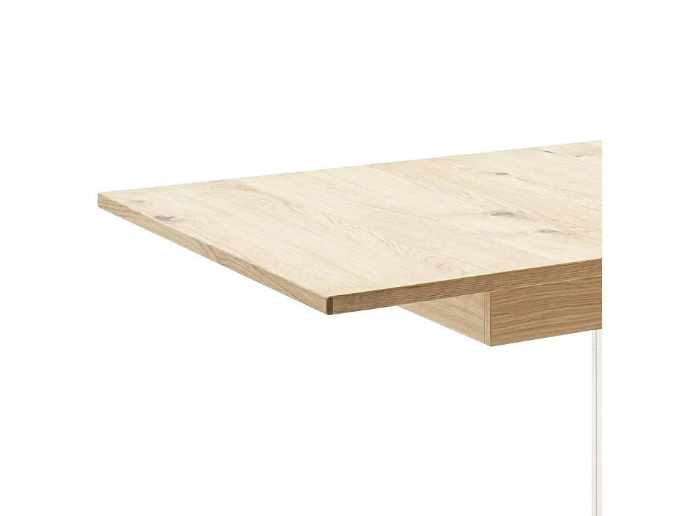 Esstisch Esszimmertisch in Soft White und Wildeichefarben