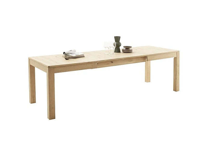 Esstisch Ausziehtisch mit Kulissenauszug und zwei Einlegeplatten