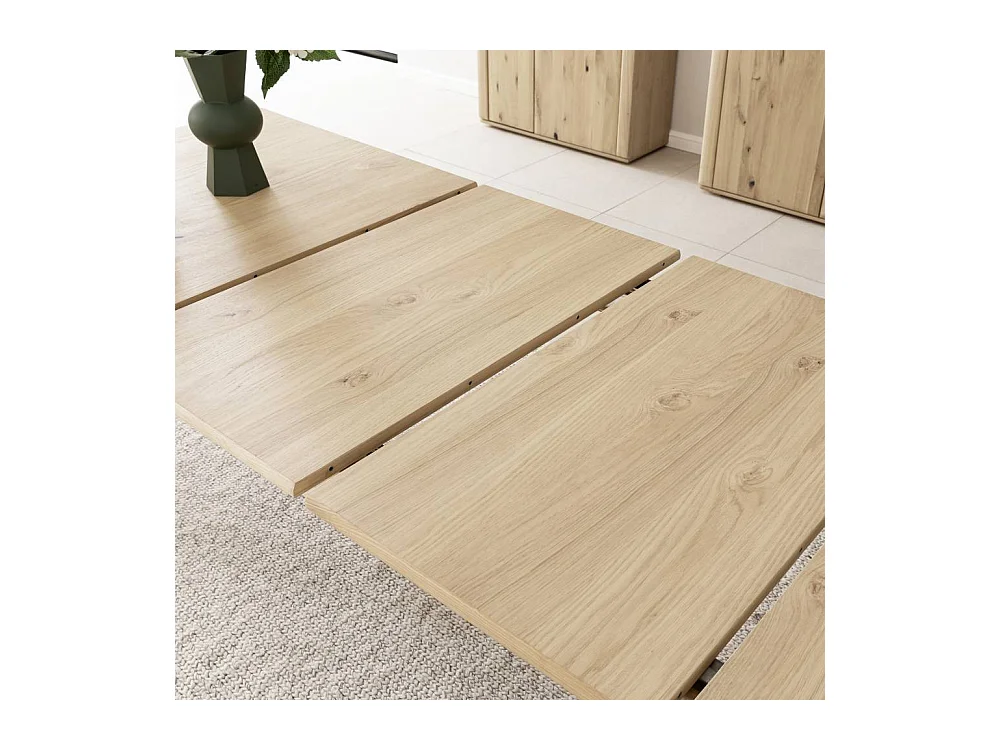 Esstisch Ausziehtisch mit Kulissenauszug und zwei Einlegeplatten
