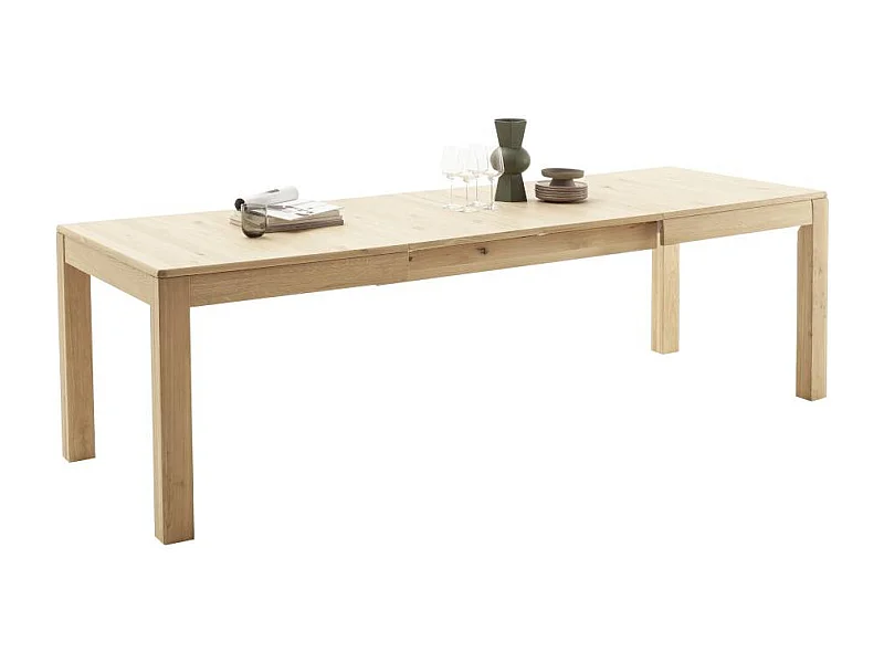 Esstisch Ausziehtisch mit Kulissenauszug und zwei Einlegeplatten