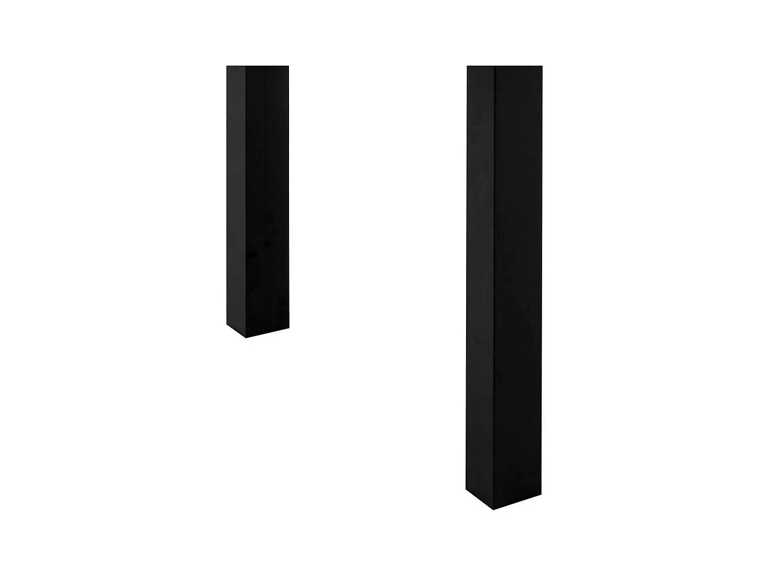 Esstisch mit Auszug in Wildeichefarben und Schwarz 76 cm hoch