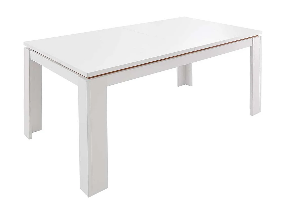 Ausziehtisch in Weiß Mittelauszug