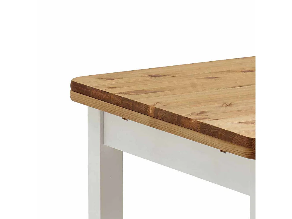 Esszimmertisch in Weiß Kiefer massiv Landhaus Design