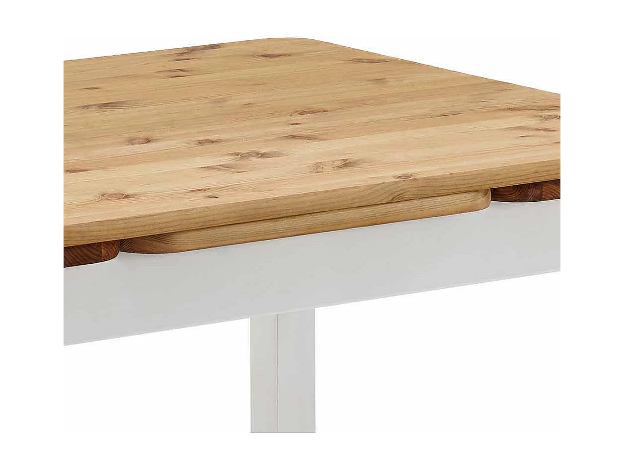 Esszimmertisch in Weiß Kiefer massiv Landhaus Design