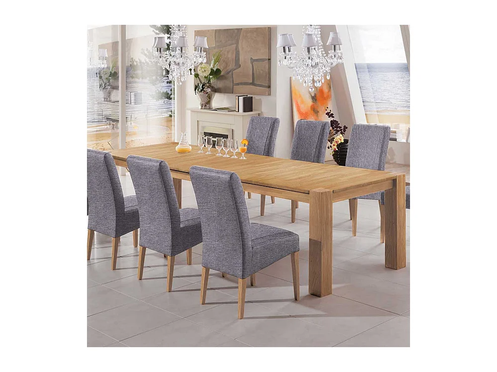 Esszimmertisch aus Kernbuche Massivholz mit Kulissenauszug