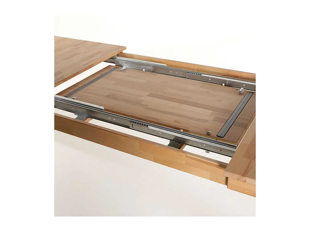 Esszimmertisch aus Kernbuche Massivholz mit Kulissenauszug