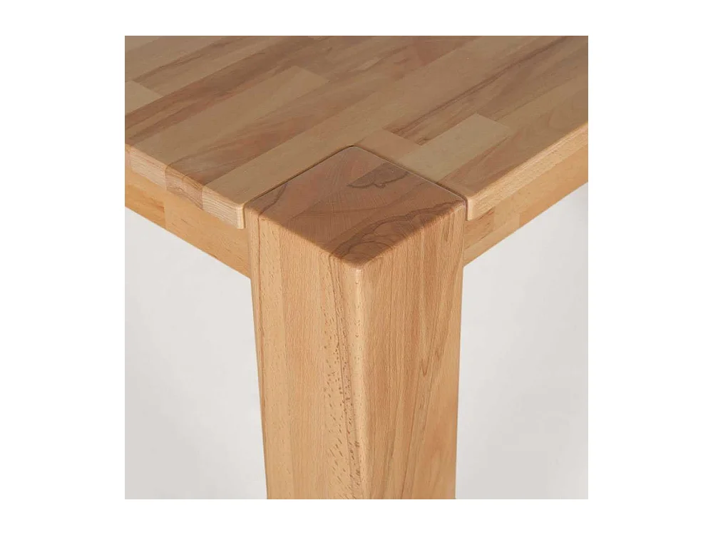 Esszimmertisch aus Kernbuche Massivholz mit Kulissenauszug